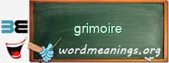 WordMeaning blackboard for grimoire